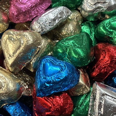 5 oz. Rainbow Milk Chocolate Hearts