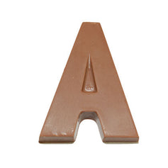 Milk chocolate letter A novelty chocolate