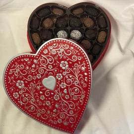 14 oz. Assorted Embossed Heart