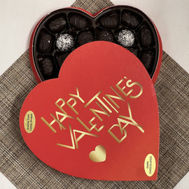 14 oz. Heart Box of All Dark Chocolates