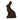 Small Dark Chocolate Sitting Bunny