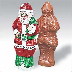 2 oz. Solid Milk Chocolate Santa