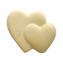 White Chocolate Double Heart
