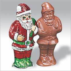 6 oz. Solid Milk Chocolate Santa