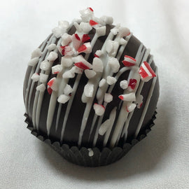 Candy Cane Cocoa Bomb